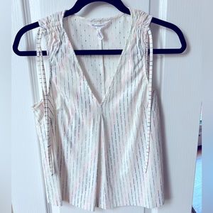 BCBG Pleated Front Tank